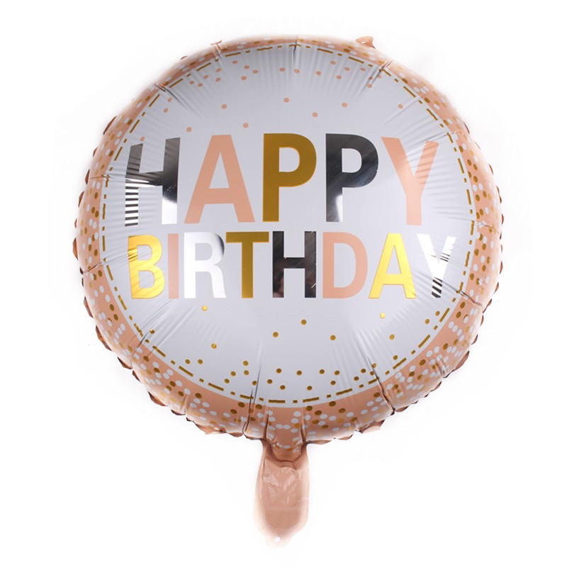 Фольгована куля Happy birthday, фото 1
