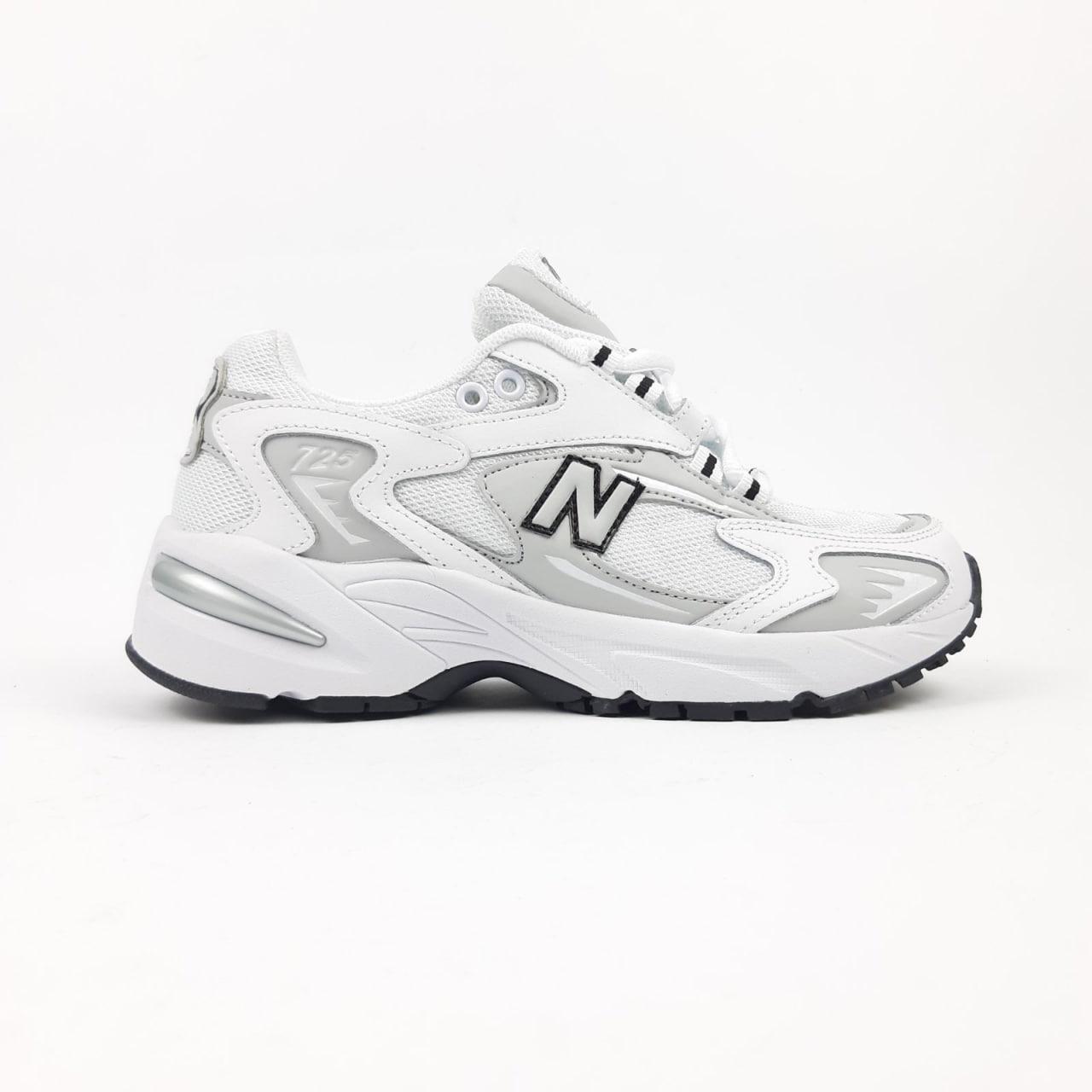 Жіночі демісезонні кросівки New Balance 725 (біло-сірі) стильні спортивні кроси 20908 Нью Беленс vkross