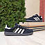 Чоловічі кросівки Adidas Spezial (чорні з білим) стильні повсякденні кроси 11180 Адідас vkross, фото 9