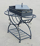 Кришка для жаровні мангалу на 10 шампурів (650х350 мм), фото 4