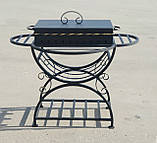 Кришка для жаровні мангалу на 10 шампурів (650х350 мм), фото 2