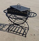 Кришка для жаровні мангалу на 10 шампурів (650х350 мм), фото 3