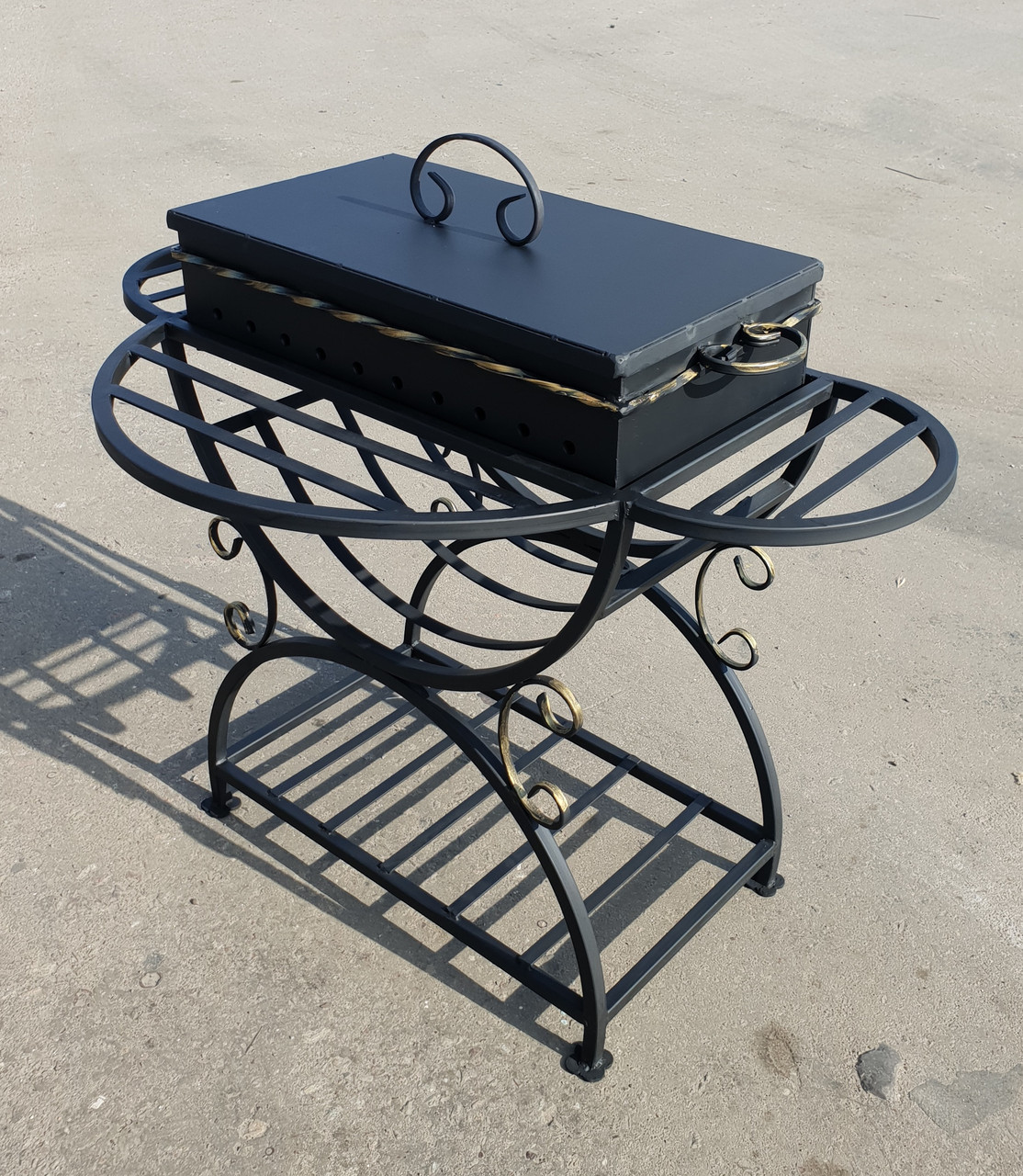 Кришка для жаровні мангалу на 10 шампурів (650х350 мм), фото 1