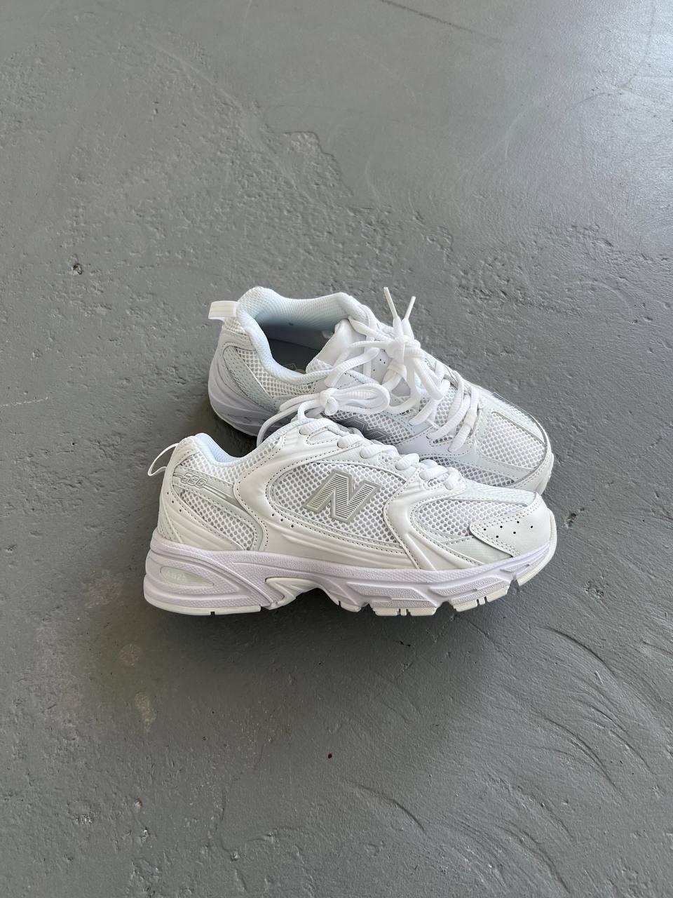 Жіночі демісезонні кросівки New Balance 530 White (білі) стильні спортивні кроси NB004 Нью Беленс vkross, фото 1