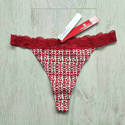 Набір 2 шт. жіночих стрінгів ATLANTIC розмір L з гіпюровим поясом, фото 1