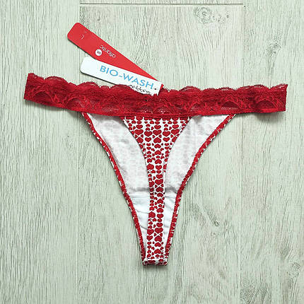 Набір 2 шт. жіночих стрінгів ATLANTIC розмір L з гіпюровим поясом, фото 2