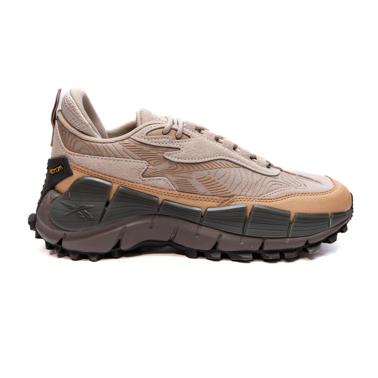 Чоловічі кросівки Reebok Zig Kinetica 2.5 Edge (бежеві) модні повсякденні кросівки 2637 Рибок vkross, фото 1