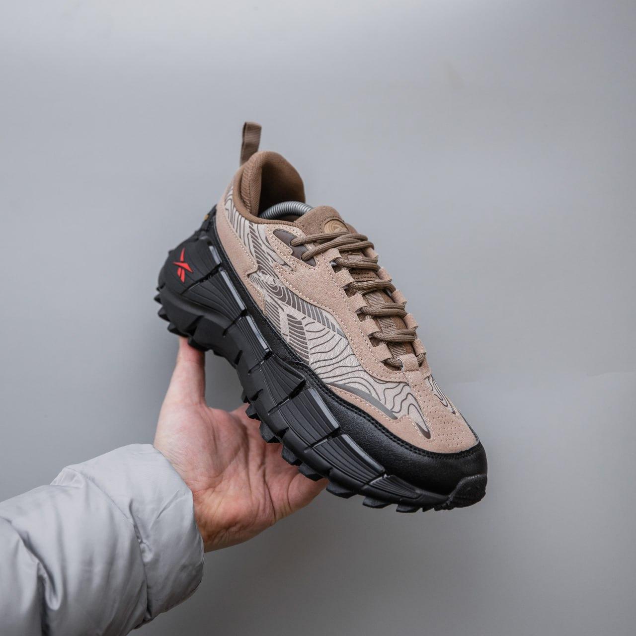 Чоловічі кросівки Reebok Zig Kinetica 2.5 Edge (бежеві) повсякденні кросівки 2638 Рибок vkross