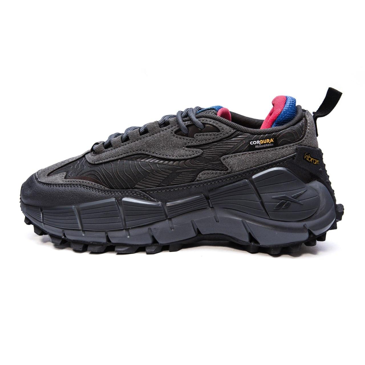 Чоловічі кросівки Reebok Zig Kinetica 2.5 Edge (чорні) модні повсякденні кросівки 2640 Рибок vkross, фото 1