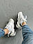 Чоловічі кросівки Nike M2K White/Black (біло-чорні) низькі стильні кросівки N0036 Найк vkross, фото 7