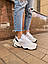 Чоловічі кросівки Nike M2K White/Black (біло-чорні) низькі стильні кросівки N0036 Найк vkross, фото 11