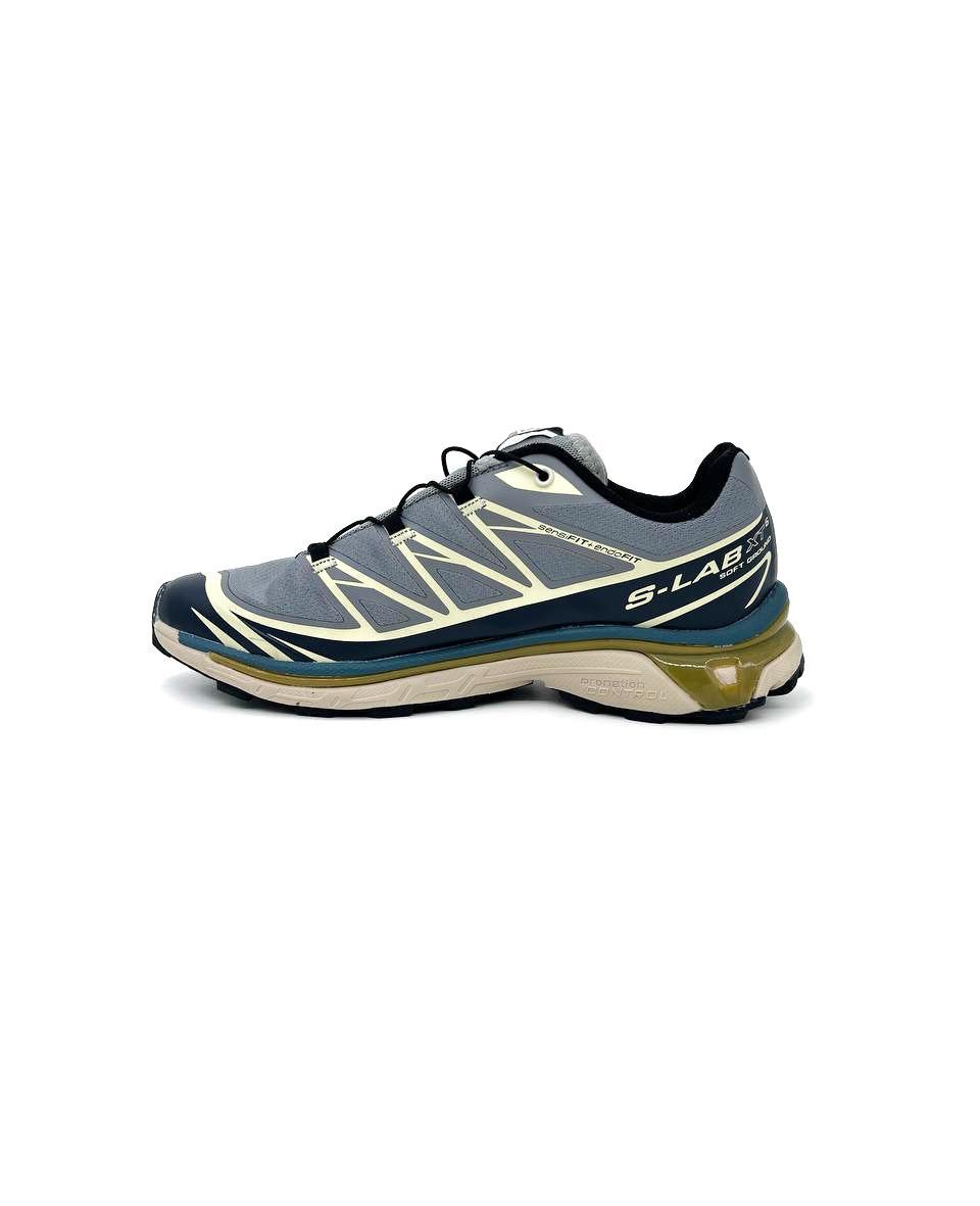 Чоловічі кросівки Salomon XT-6 Adv Dover Silver Beige (сіро-чорно-бежеві) стильні D500 Саломон vkross