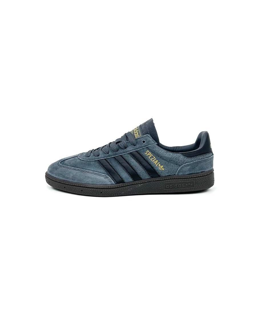 Чоловічі кросівки Adidas Spezial Grey Black Brown (сіро-чорні з коричневим) стильні D503 Адіас vkross
