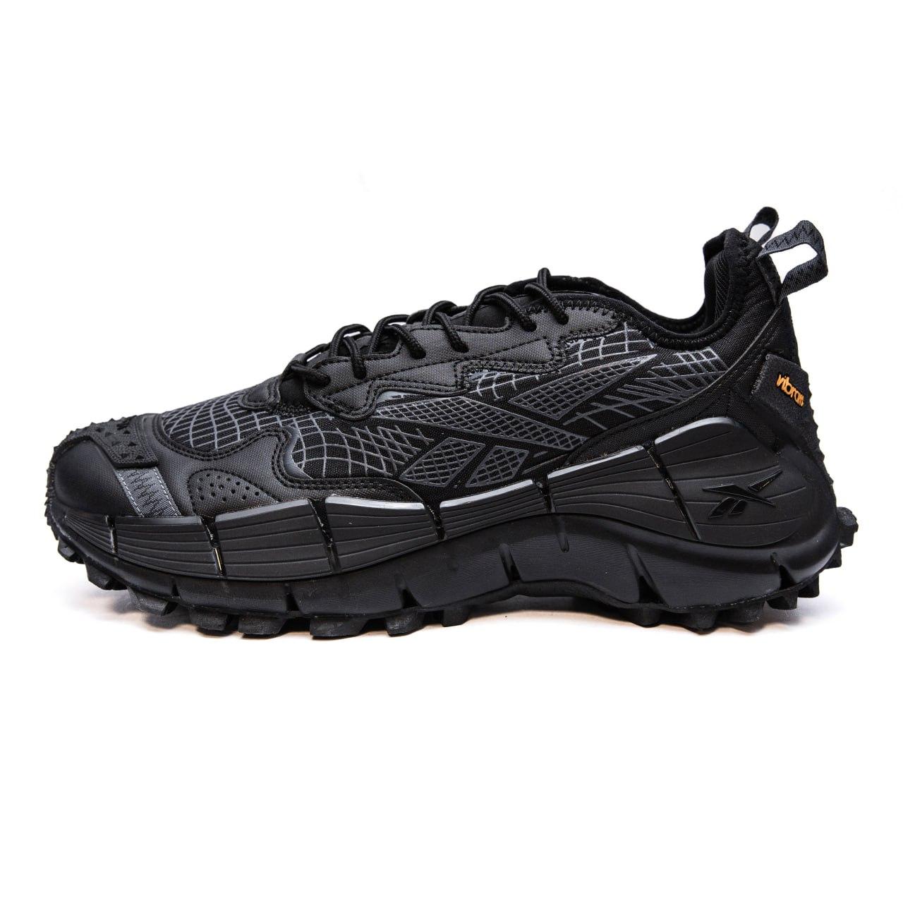 Чоловічі кросівки Reebok Zig Kinetica 2.5 Edge (чорні) модні повсякденні кросівки 2646 Рибок vkross