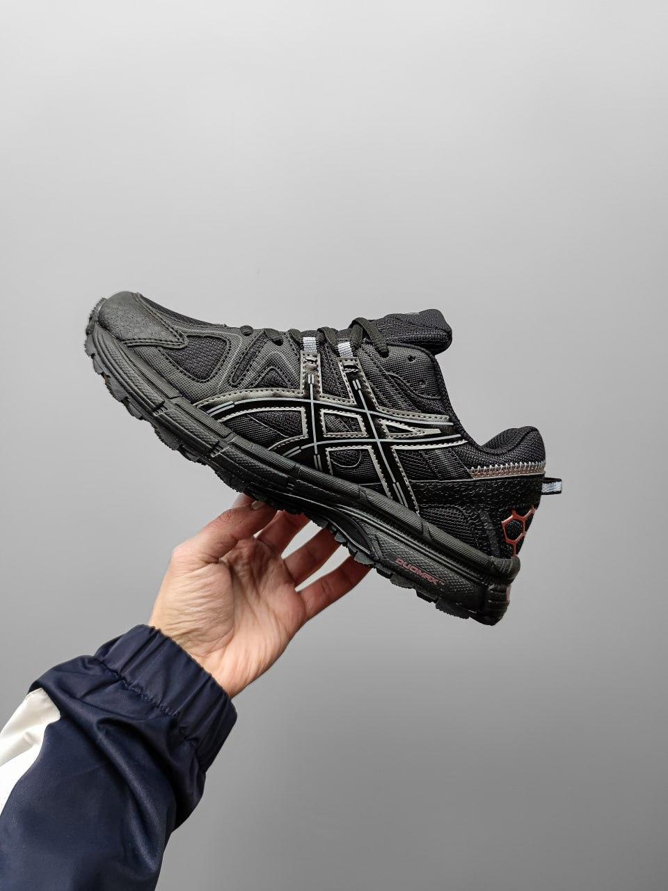 Чоловічі кросівки Asics Gel Kahana 8 Black/Red (чорні з червоним) модні кросівки AS031 Асикс vkross, фото 1