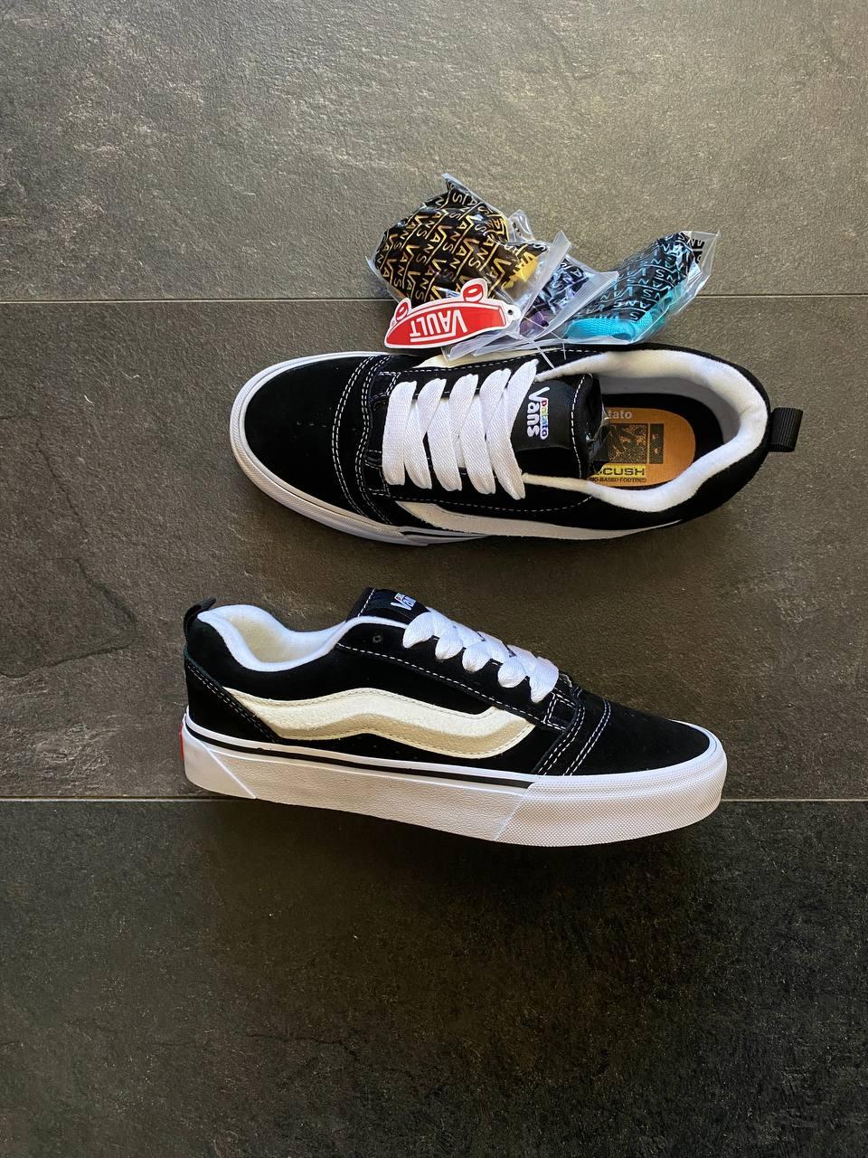 Чоловічі кеди Vans Vault UA Knu-Skool VR3 LX Imran Potato (чорно-білі) низькі кеди V034-N Ванс vkross, фото 1