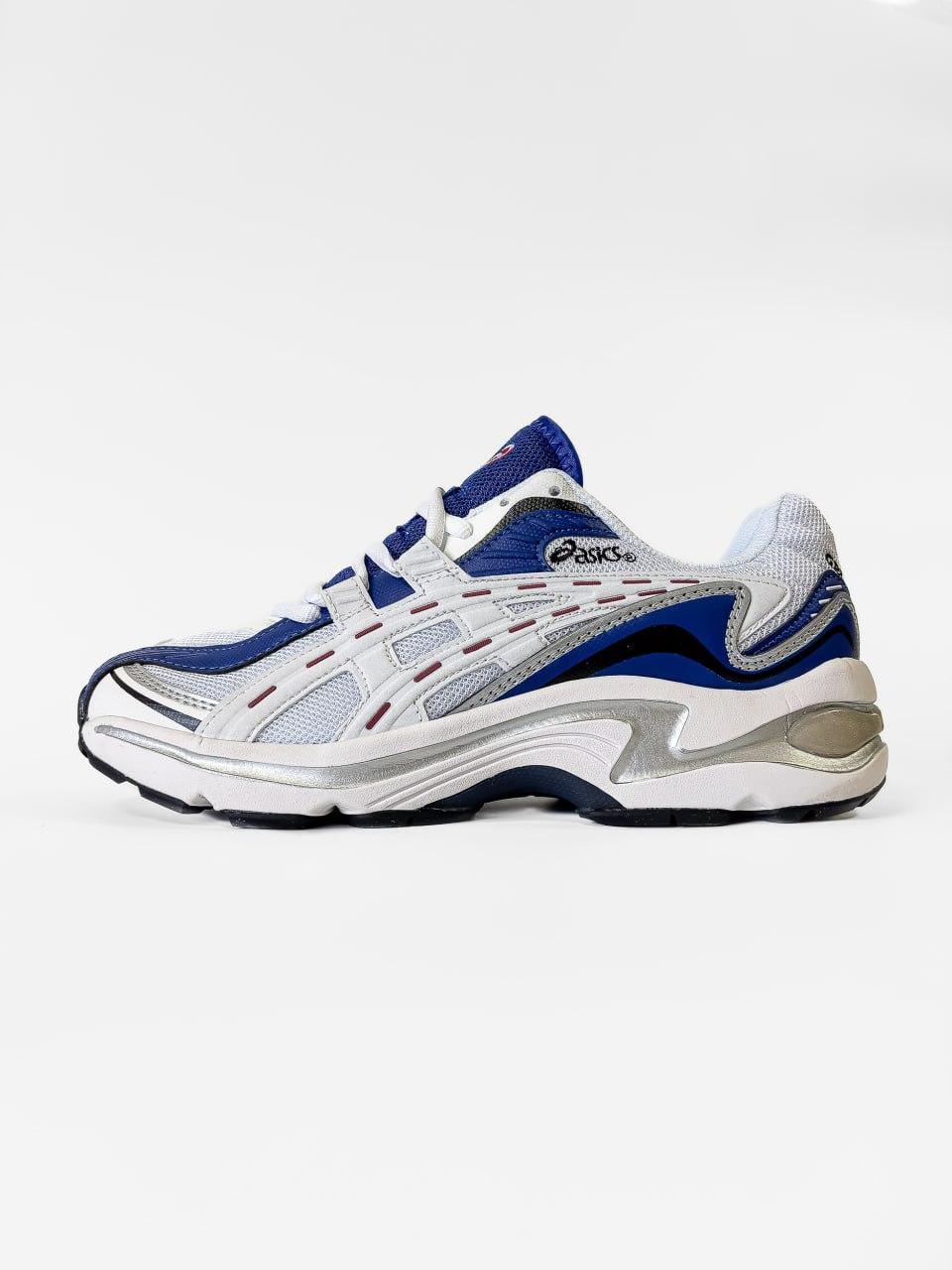 Чоловічі кросівки Asics Gel-Preblues WHITE/BLUE (білі із синім) модні кросівки AS025-N Асикс vkross