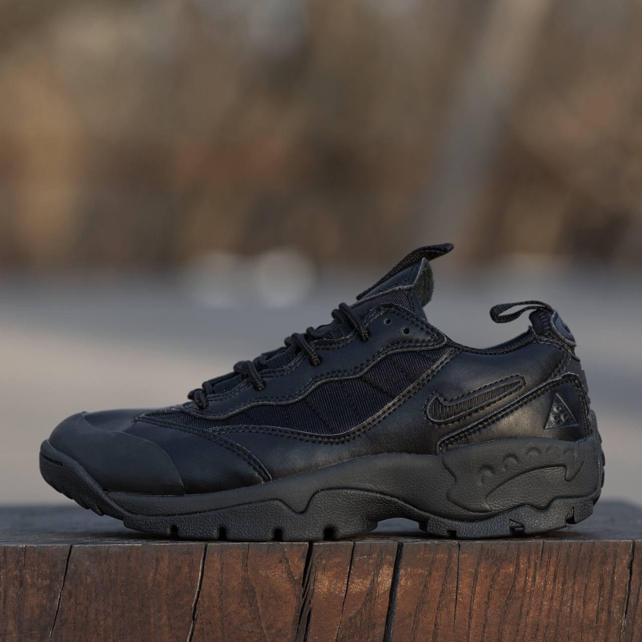 Чоловічі кросівки Nike ACG Air Mada All Black (чорні) низькі повсякденні кроси 1733 Найк vkross