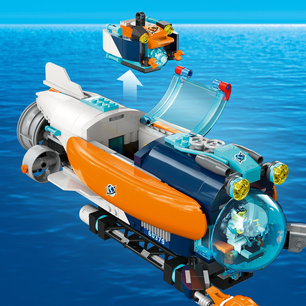 Конструктор LEGO City Глубоководная исследовательская подводная лодка 60379 ЛЕГО Сити Б5628-13 - фото 6 - id-p2179058241