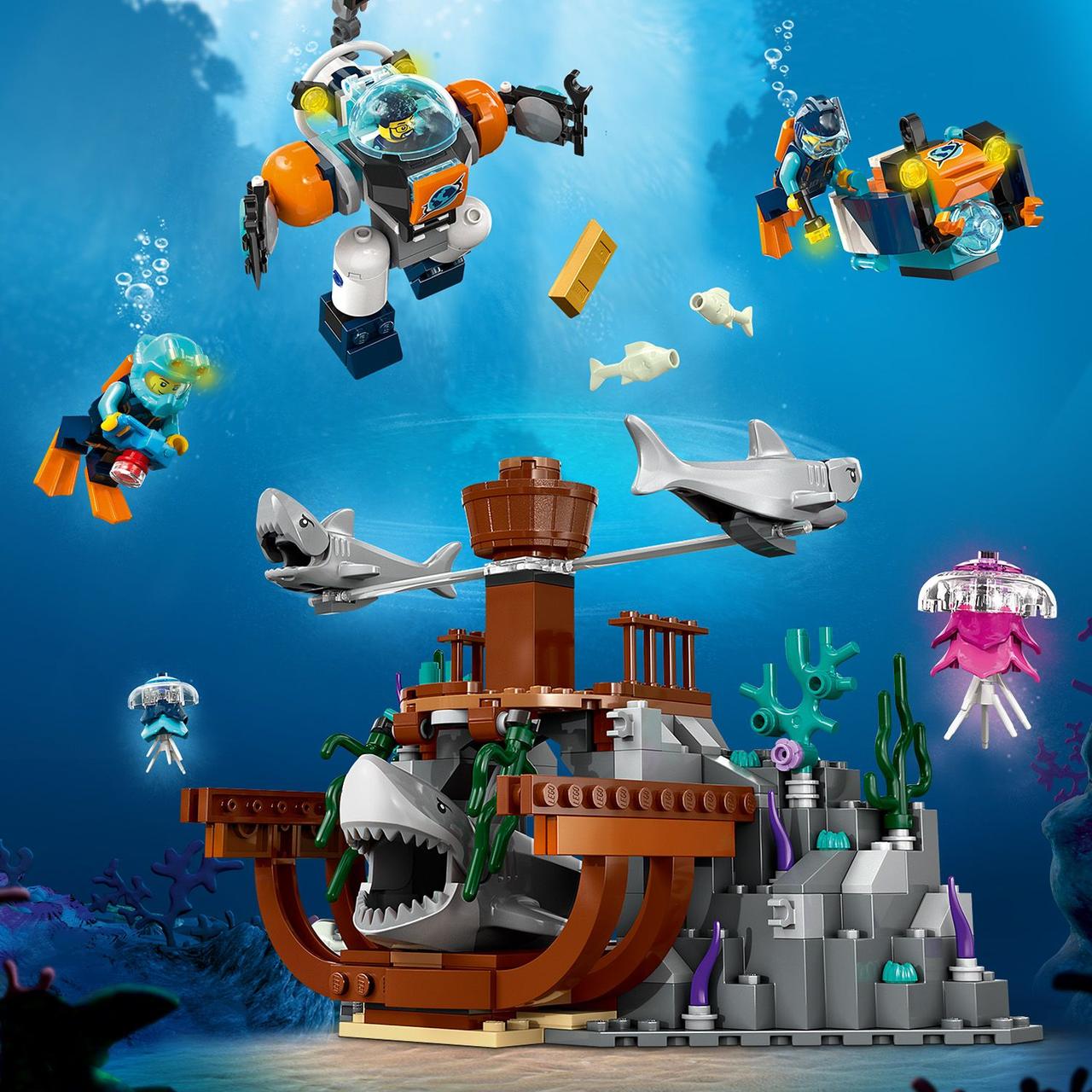 Конструктор LEGO City Глубоководная исследовательская подводная лодка 60379 ЛЕГО Сити Б5628-13 - фото 9 - id-p2179058241