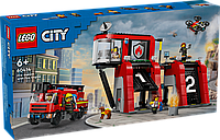 Конструктор LEGO City Пожарное депо с пожарной машиной 60414 ЛЕГО Сити Б5684-13