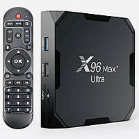 Смарт ТВ приставка налаштована SmartTV X96Max Plus Ultra 4/32 Android 11 Андроид ТВ бокс Б1622-13