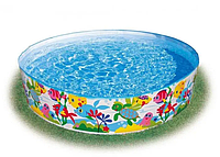 Детский каркасный бассейн «Океан» в ярких модных цветах Бассейн детский каркасный Intex «Океан» 958 литров
