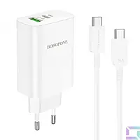 Сетевое зарядное устройство для телефона Borofone BN10 Sunlight PD65W + Type-C to Type-C cable