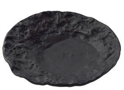 Тарілка для салату Crater чорна