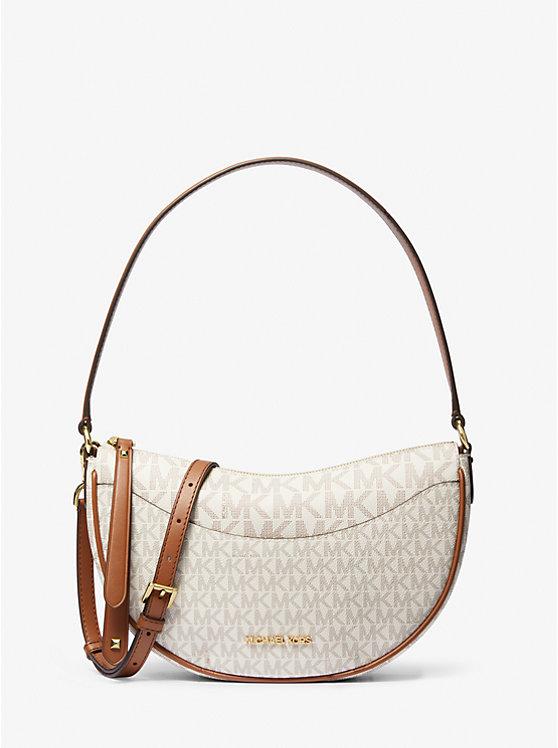 Жіноча сумка MICHAEL KORS Dover Medium Signature Logo Crossbody Bag (35R3G4DL8B) VANILLA