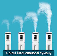 Великий 8л ультразвуковий зволожувач повітря для дому. Антибактеріальний зволожувач з УФ лампою, фото 7