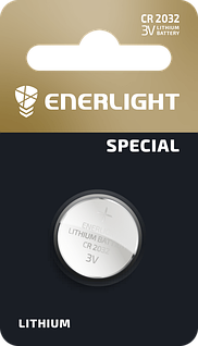 Батарейка ENERLIGHT LITHIUM CR 2032 BLI 1