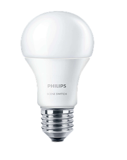 Лампа світлодіодна Philips Scene Switch A60 3S 9-70W E27 3000K old