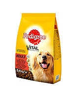 Pedigree Корм для взрослых собак говядина птица 8.4 кг