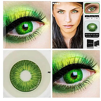 Крейзи линзы для красоты Красивые NEW YORKJADE GREEN Зеленые контактные линзы TAP