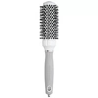 Olivia Garden Expert Blowout Grip Wavy Bristles White & Grey 35 Термобрашинг для волос Термобрашинг для волос