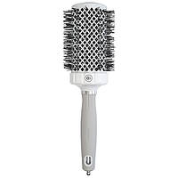 Olivia Garden Expert Blowout Grip Wavy Bristles White & Grey 55 Термобрашинг для волос