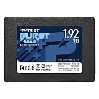 Накопитель SSD 1.92TB Patriot Burst Elite 2.5 SATAIII TLC (PBE192TS25SSDR) NB, код: 6709027