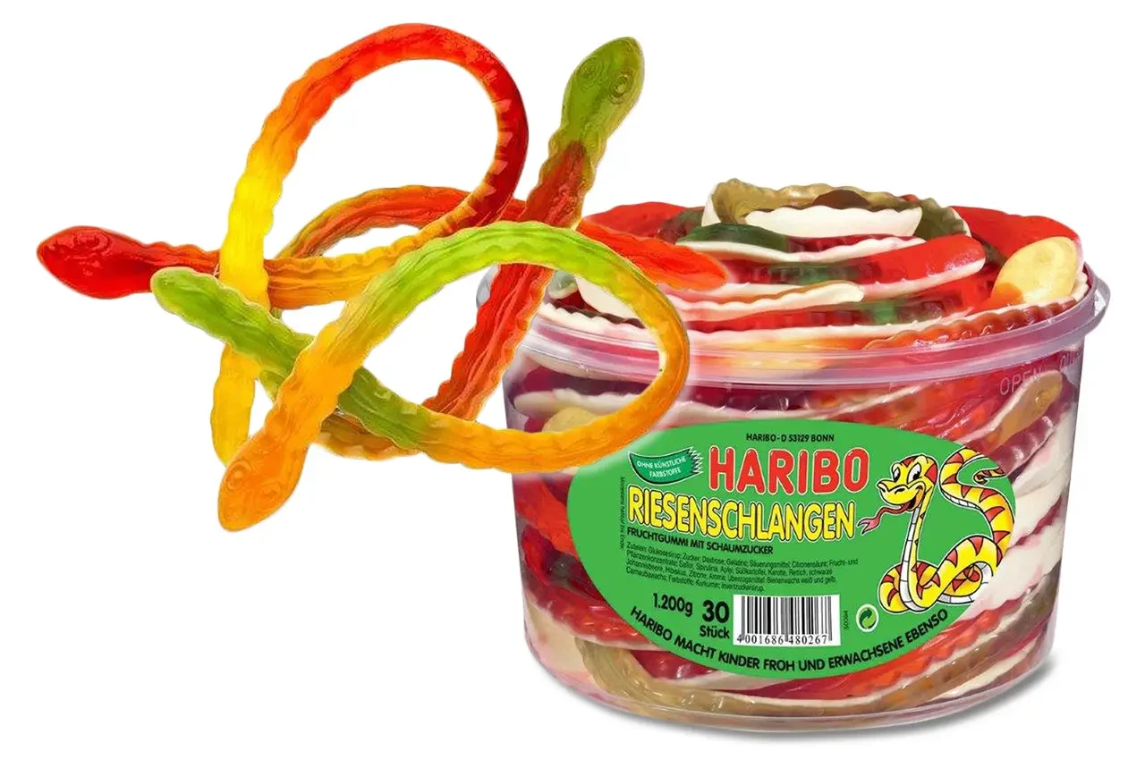 Цукерки желейні змійка Haribo Anaconda 1200 г (30 шт.), Німеччина