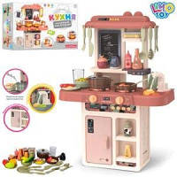 Кухня детская игровая 889-190, 63-45,5-22см, мойка, плита, посуда, продукты, звук, свет
