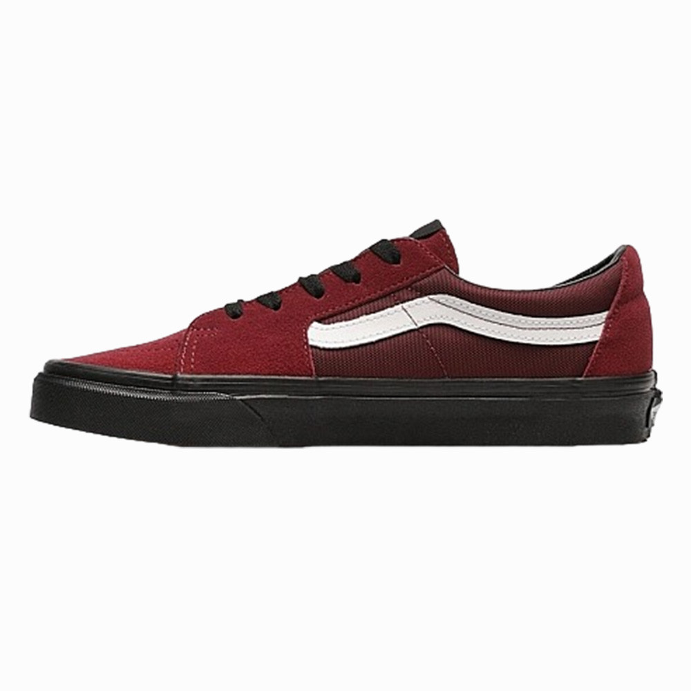 Чоловічі кеди VANS SK8-LOW CORDURA 42 розмір із замші Бордові, фото 1