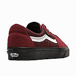 Чоловічі кеди VANS SK8-LOW CORDURA 42 розмір із замші Бордові, фото 4
