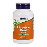 Корень солодки NOW Foods Licorice Root 450 mg 100 Caps NX, код: 7518427