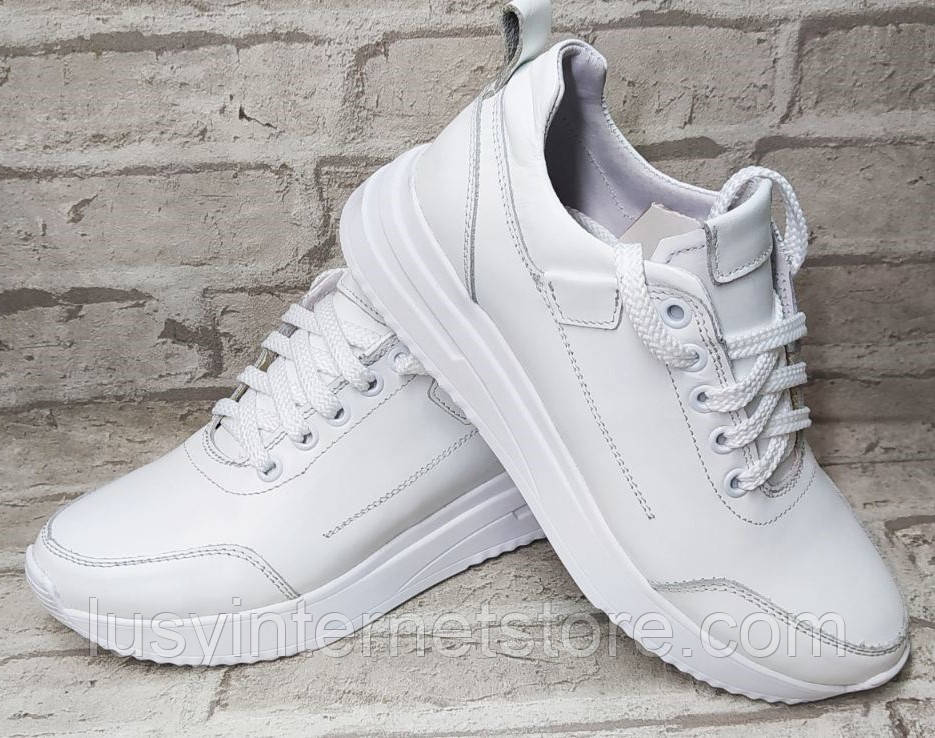 Кросівки шкіряні жіночі від виробника модель СЛ23-232-3, фото 1