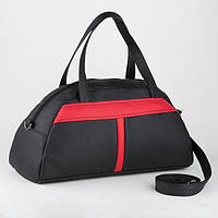 Спортивная сумка KotiCo 23х43х16 см Черная с красным (Ssport_black-red_fly)
