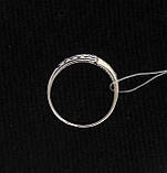 Набір Кільце 18 розмір + Сережки срібло 925 проби БЕЛО-СИНІЙ, фото 9