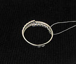 Набір Кільце 18 розмір + Сережки срібло 925 проби БЕЛО-СИНІЙ, фото 10
