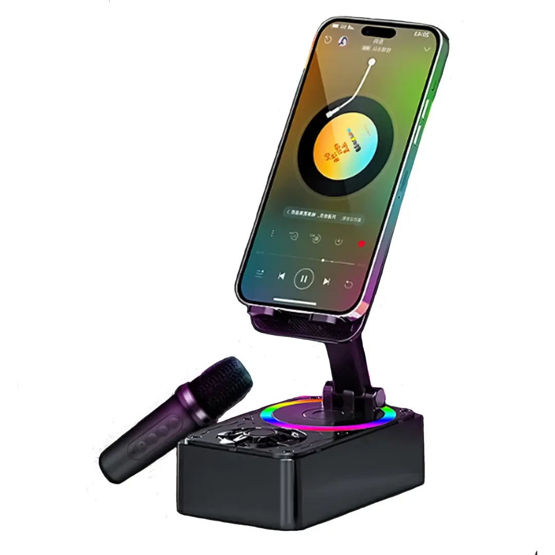 Підставка на телефон з бездротовою зарядкою та колонкою з мікрофоном Blue Tooth AND K18-2 Лучшая цена, фото 1