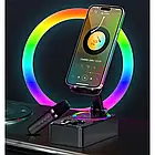 Підставка на телефон з бездротовою зарядкою та колонкою з мікрофоном Blue Tooth AND K18-2 Лучшая цена, фото 2