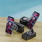 Підставка на телефон з бездротовою зарядкою та колонкою з мікрофоном Blue Tooth AND K18-2 Лучшая цена, фото 3